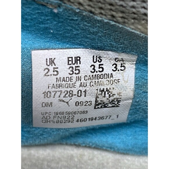 Puma Pwrtape Soccer Cleats Sneakers 107728-01 Youth Mens 3.5 - Picture 7 of 8